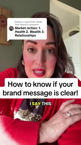 Replying to @Jaya Rose | Build Your Brand Look at the 3 market niches and tell me in the comments which one your brand message falls under#