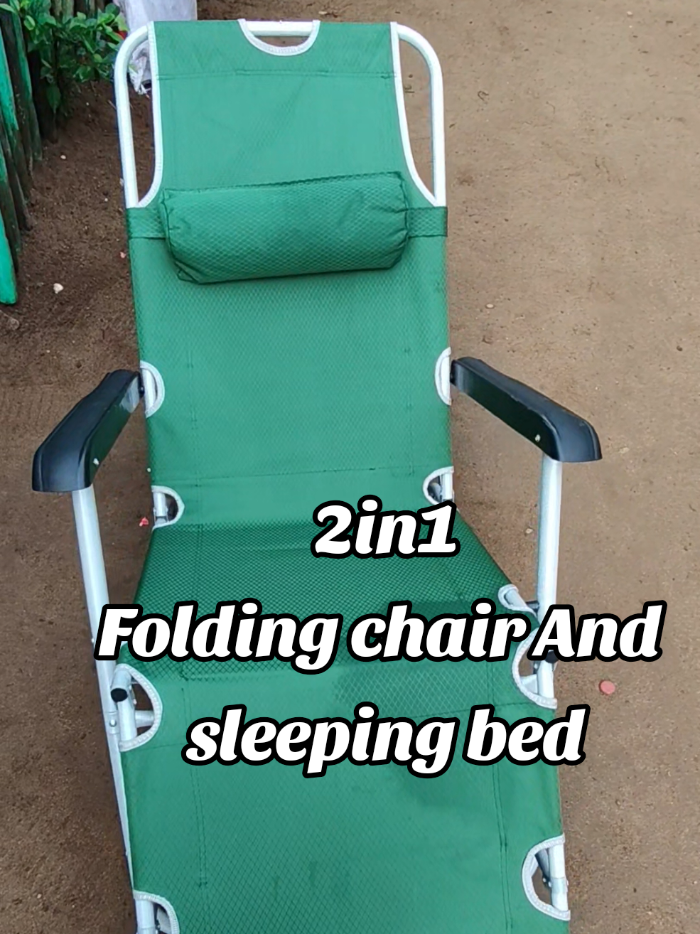 178CM Portable 2in1 Folding Chairs Folding Bed Recliner Sleeping Loung Camping Chair #foldingbed #foldingbedchair #camping #folding #beachchair 