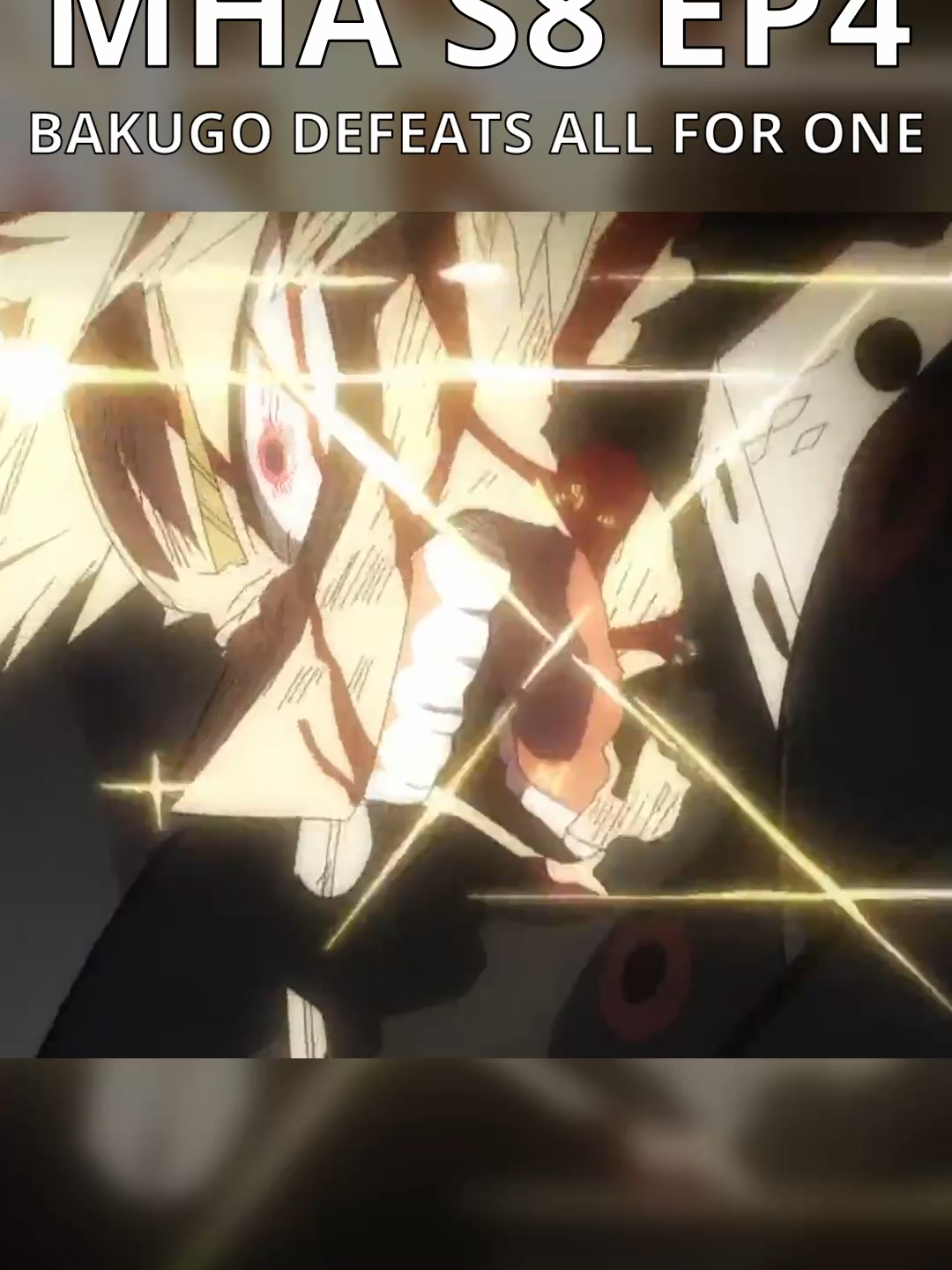 Bakugo Defeats All For One | MHA S8 EP4 #mha #mhaseason8 #animetiktok #fypシ #katsukibakugou