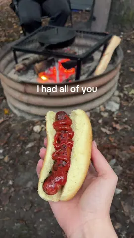 Hot dog😔 #camping 