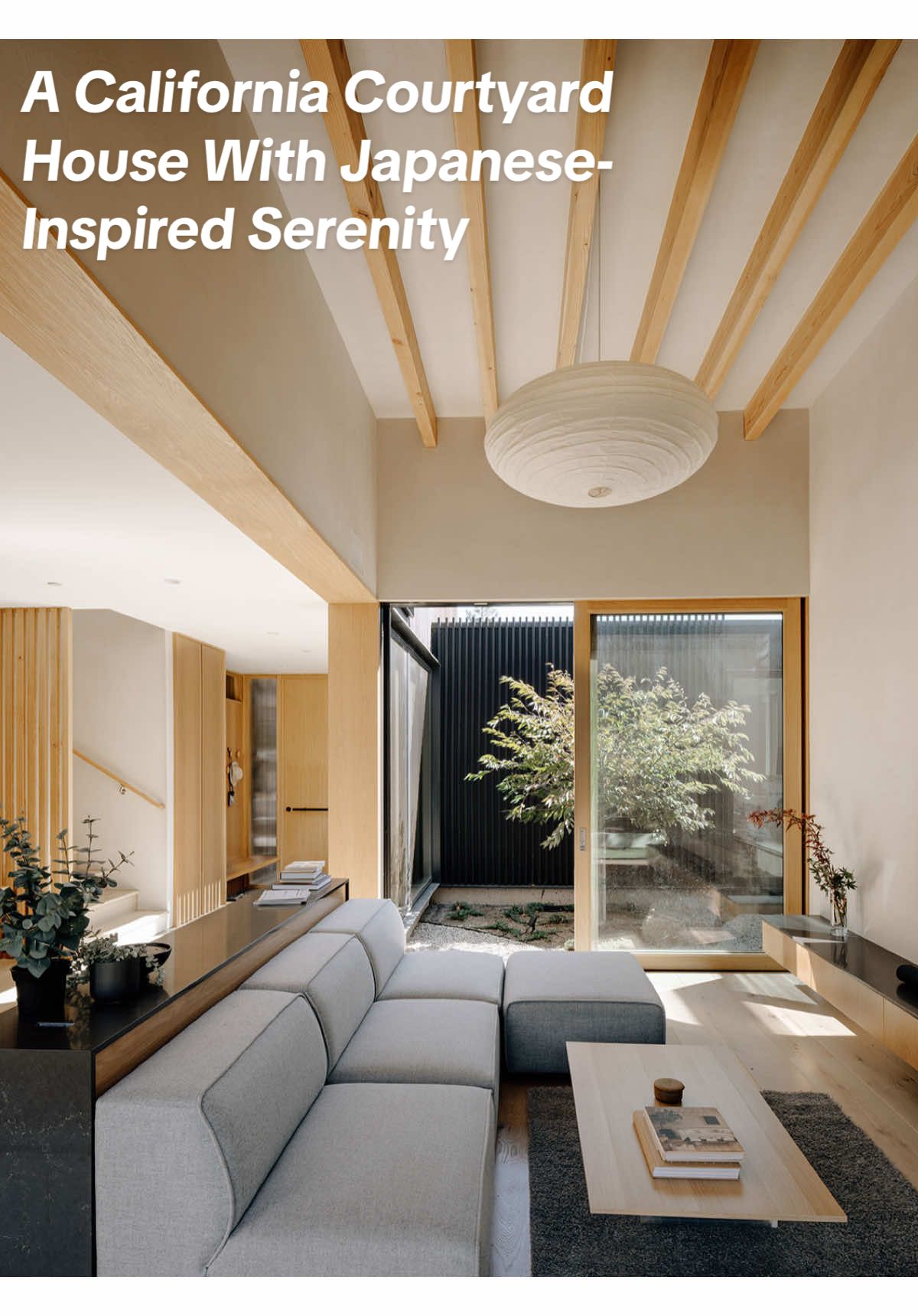 Modern on the outside, meditative on the inside—SHED Architecture & Design’s Cupertino Courtyard House nails that sweet spot between Japanese restraint and Cali ease. ✨ Just miles from Apple’s campus, this courtyard home plays with light, texture, and flow to make everyday living feel like a slow retreat. From its shou sugi ban exterior to a cedar soaking tub built for unplugging, every detail hums with quiet intention. 🌿 Step inside for the full tour at the 🔗 in bio. Photography by Ethan Gordon. #interiordesign #architecturaldesign #homeinspo #homedesign #homeinterior 