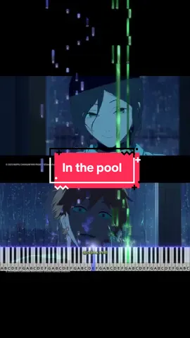 In the pool | tutorial | like/follow-more | #pianotok #pianocovers #pianotutorials 