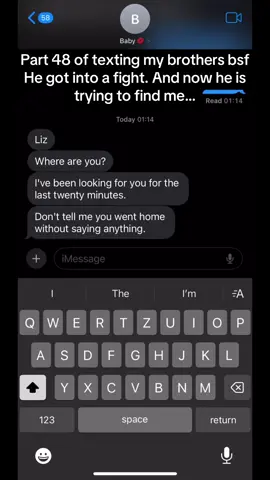 Part 48: Of texting my brothers bsf. Nate got into a fight at the party (long story ) and when i saw it, i just went upstairs w mia to get away for a bit. we ended up drinking way too much and apparently he’s been looking for me. it’s been three hours… I hope he isn’t too mad at me. #brothersbestfriend #party #hockey #textingstory #BookTok 