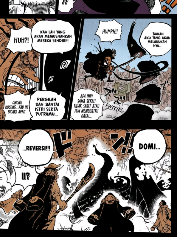 [Spoiler One Piece Chapter 1163] • Imu-sama dicincang Xebec • Domi Reversi diaktifkan Imu-sama • Davy D. Xebec berubah jadi iblis menakutkan #rocksdxebec #godvalley #onepiece #mangaedit #fy 