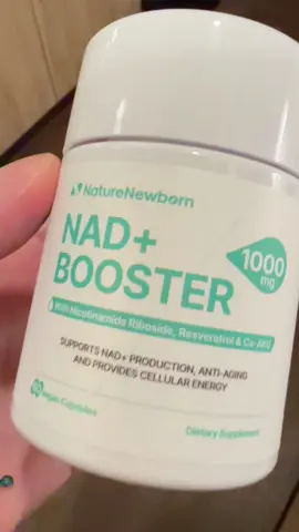 NAD + BOOSTER, supports NAD+ Prodcution , ANTI AGING, and provides cellular energy! VEGAN and so good 😍 #nad #viral #fyp  