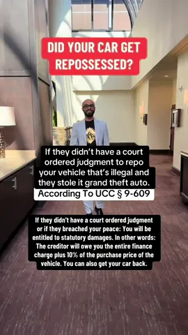Was Your Car RePossessed? #repo #creditrepair #foryou #fyp #xzybca 