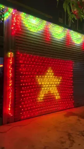 Led Lá Cờ Việt Nam đón Tết trang trọng #lacovietnam🇻🇳 #denled #cờđỏsaovàng #cotoquoc🇻🇳 #dienmayquanghoa37 