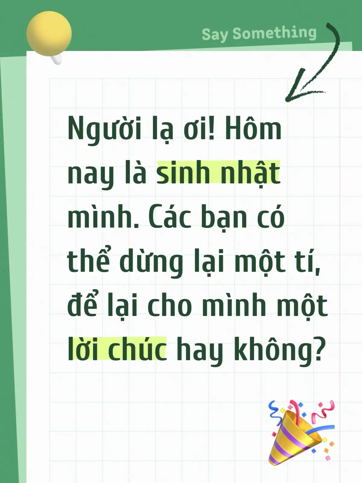 Tuổi mới rồi, bạn bè thì ngày càng ít, mong là người lạ nào đó có thể gửi mình một lời chúc mừng, mừng ngày mình sinh ra đời #30 #sinhnhat #nguoilaoi