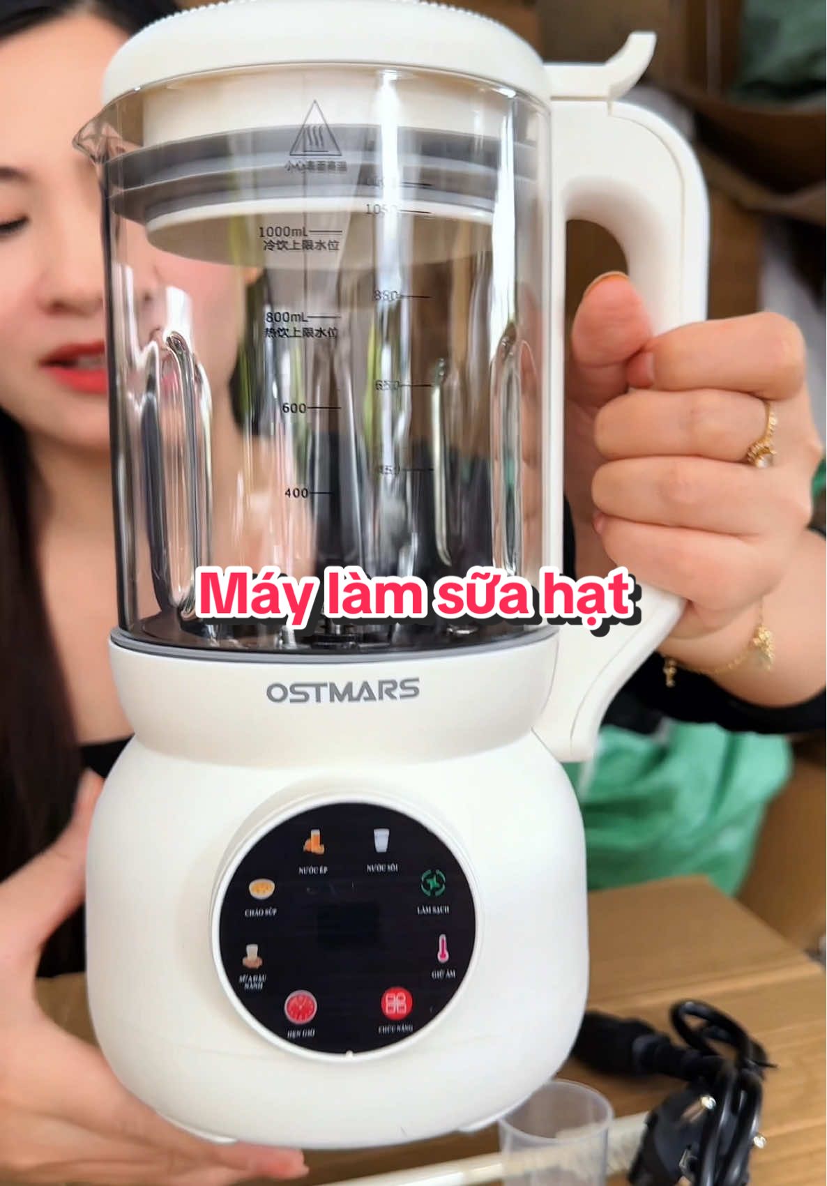 Máy làm sữa hạt , cảm ứng tiếng việt, nấu sữa sánh mịn thơm ngon nhiều chức năng#nhungnhacua #maylamsuahat #maynausuahat #tt79shop #xuhuongtiktok 