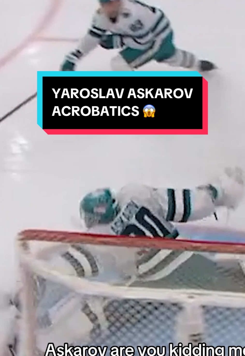 take a bow, Yaroslav Askarov👏🏻 #NHL #YaroslavAskarov #SanJoseSharks #hockey #sports 