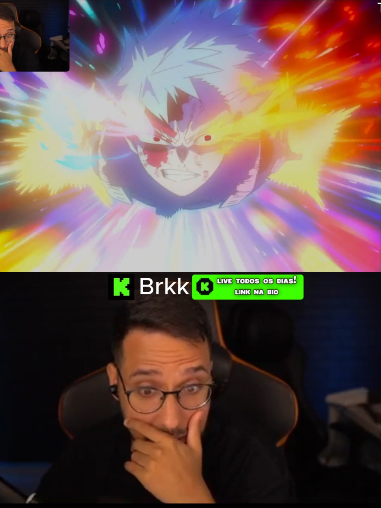 brkk assistindo boku no hero#brkk #brkklive #react #anime #bokunohero