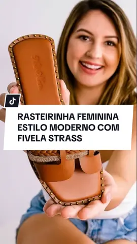 Rasteirinha Feminina Fivela Strass Estilo Moderno Miss Moda 2025 - Conforto e elegância para seus pés!  Sandália rasteira com detalhes em strass brilhante e fivela ajustável. Palmilha macia e anatômica para uso o dia todo. Solado em PVC antiderrapante e resistente. Design sofisticado que combina com vestidos, jeans, shorts e saias. Perfeita para trabalho, passeio, festa ou uso casual. Material premium em couro sintético PU de alta qualidade. Envio rápido em até 24h com caixa! Tamanhos 34 ao 39. #tiktokshop #rasteirinha #sandaliafeminina #modafeminina #strass  Keywords: rasteirinha feminina fivela strass 2025, sandália rasteira brilho confortável, rasteira strass tendência tiktokshop, comprar rasteirinha moderna brasil, sandália feminina fivela ajustável, rasteira casual elegante pedraria, sandália strass dourada prata preta, rasteirinha confortável dia todo, sandália feminina miss moda, rasteira brilho verão primavera