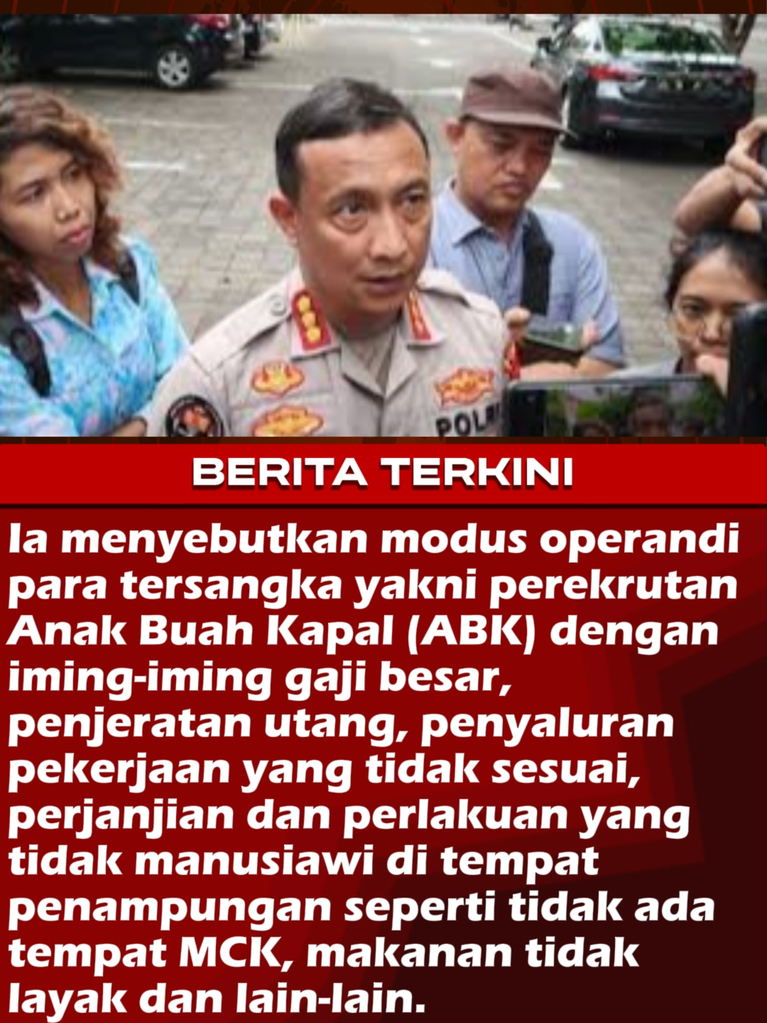 Polda Bali Tetapkan 6 Tersangka Perdagangan Orang di Pelabuhan Benoa. #merona4d #beritaviral #berita #fypviral #beritatiktok #beritaterkini #beritaviraltiktok #fyp #bali