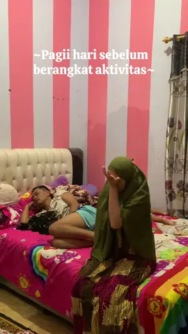Gedebag gedebug pagi hari 🩷#wanitahebat #ibukarir #iburumahtangga #keluargabahagia 