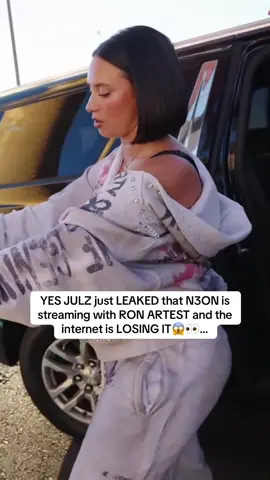 YES JULZ just LEAKED that N3ON is streaming with RON ARTEST and the internet is LOSING IT😱👀… #n3on #yesjulz #ronartest 