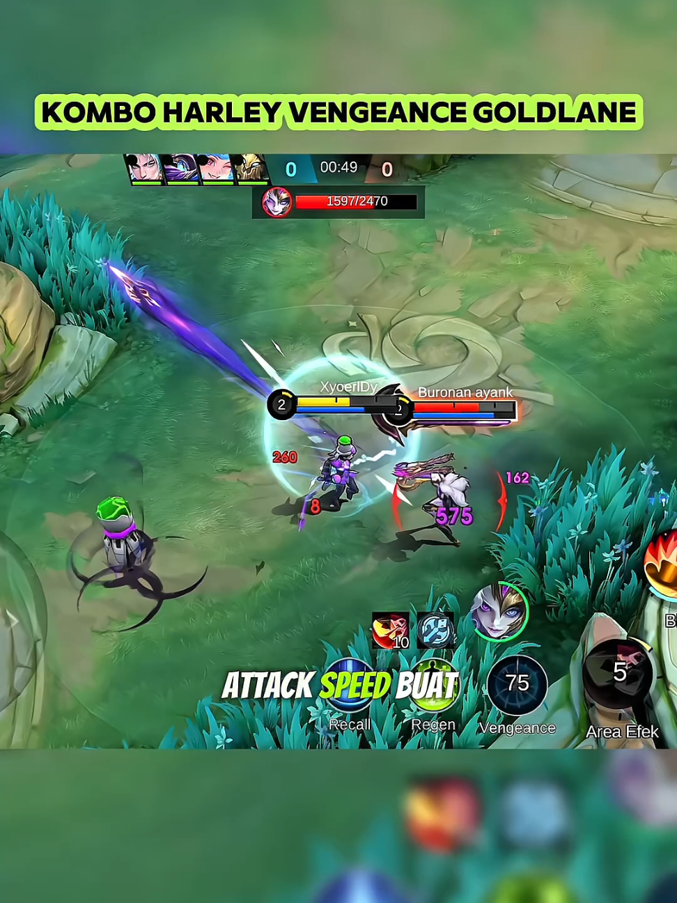 Kombo harley Vengeance goldlane #MLBB9TH #MLBB 