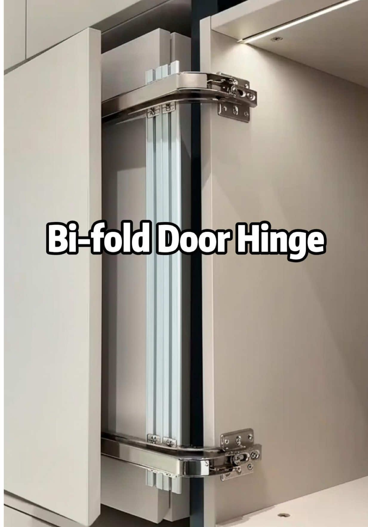 No more bumping doors — this bi-fold hinge saves space and looks great!🍷❤️🍷 #SmartCabinet #BiFoldDoor #HomeUpgrade #KitchenHack #InteriorDesign