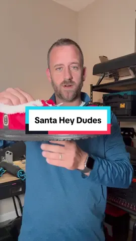 Santa Clause Hey Dudes #heydude #santaclaus #christmas #heydudeshoes #tiktokshopcreatorpicks 
