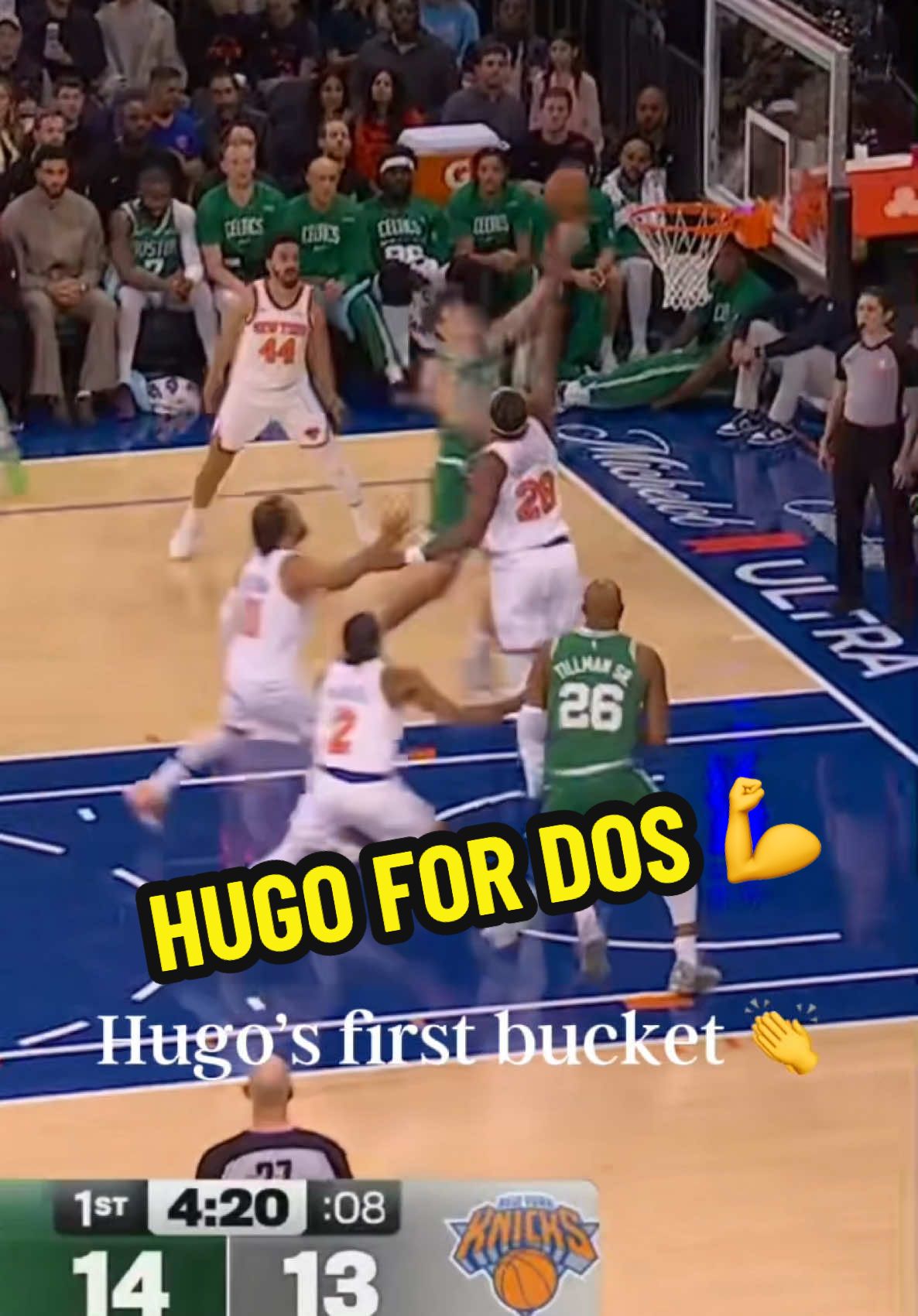 Hugo for dos 💪 #boston #celtics #hugogonzalez #NBA 
