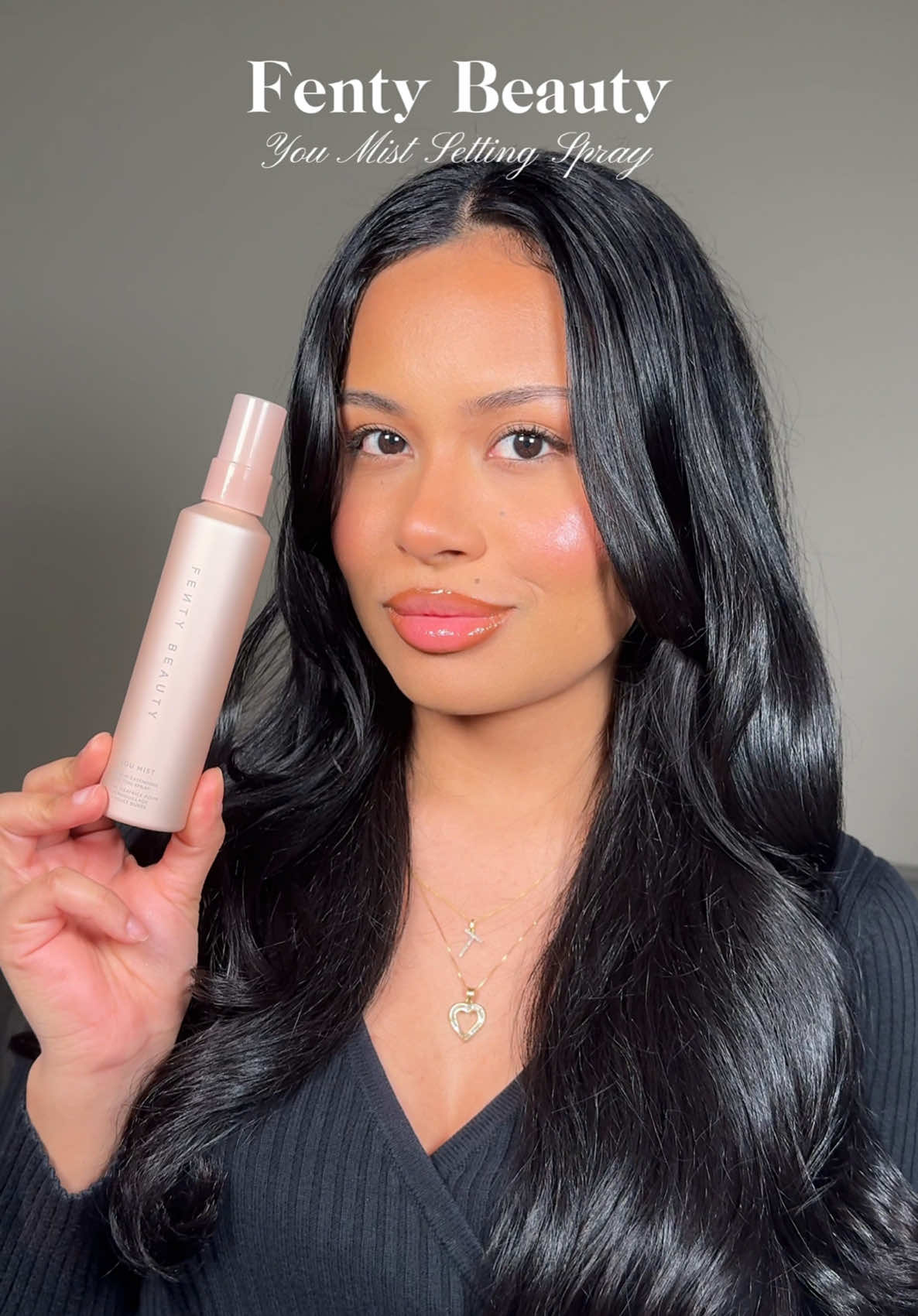 skin like finish 💞 @Fenty Beauty you most setting spray #fentybeauty #settingspray #dewyskin #makeuptips #makeuptok 