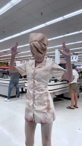 Do I have the best Halloween costume? #nataliereynolds #halloween #costume #silenthill #silenthillnurse silent hill nurse costume  