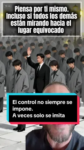 No hace falta una orden. Solo ver a todos mirando en la misma dirección. Así funciona el conformismo. Así se moldea el pensamiento. El experimento del elevador lo mostró hace décadas: una sola persona cambia su comportamiento solo para encajar con la mayoría. Y lo mismo pasa hoy. En la política, en la religión, en la economía. El miedo y la repetición son las herramientas más efectivas de control. Por eso, pensar diferente no es rebeldía. Es libertad. Piensa por ti mismo. Incluso si todos los demás están mirando hacia el lugar equivocado. 🧠 #conciencia #psicologia #librepensador #reflexion #sociedad    