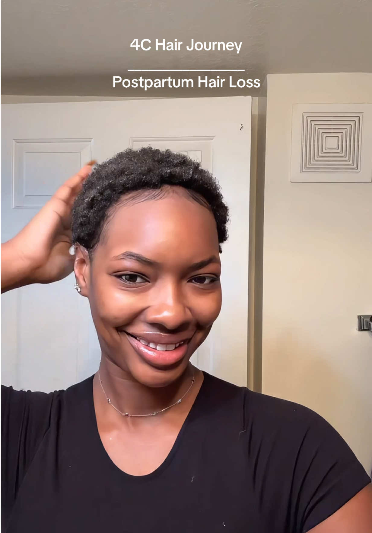 Lost some strands but not my strength 🙏🏽 God’s still restoring it all — hair, peace, and patience included. #PostpartumSeason #NaturalHairCare” #4CHairMagic #4CQueen #NaturalHairCommunity   