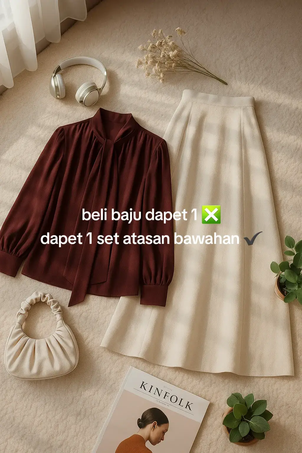 koleksi @dreamora.outfit # #ootdhijab #tampilkerentakharusmahal #simpleoutfit 