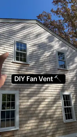 Venting a bathroom fan through the sidewall 🔨 #bathroomremodel #homeimprovementprojects #contractor #buildingahouse #diyproject 