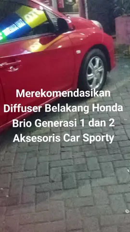 Diffuser Belakang Honda Brio Generasi 1 dan 2 Aksesoris Car Sporty  #tiktok #trending #trend #fyp #aksesorismobil 
