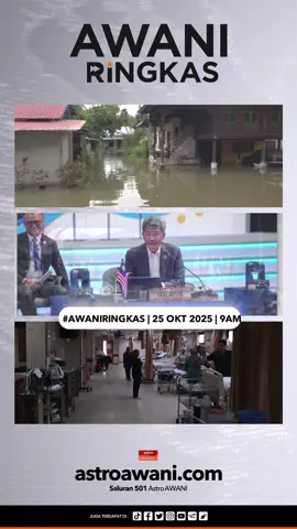 #AWANIRingkas 25 Oktober 2025 | 9AM Berikut merupakan rangkuman berita setakat 9 pagi, 25 Oktober 2025 1️⃣ Mangsa meningkat ke 5,807 orang 2️⃣ Situasi di Myanmar 3️⃣ 4,000 pesakit memerlukan rawatan kritikal #awaniringkas