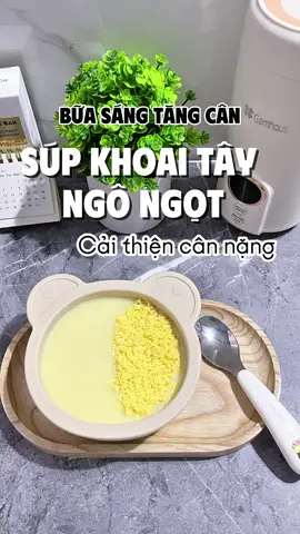 Series bữa sáng tăng cân cho bé. Súp khoai tây ngô ngọt mix trứng #andammemochi #andamcungbe #andam #beandam #andamtruyenthong   