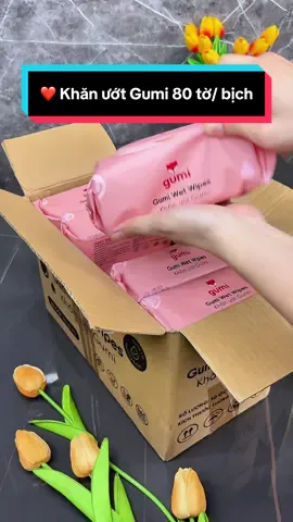 ❤️ Khăn ướt Gumi 80 tờ/ bịch đang có voucher còn hỗ trợ ship về tận nhà quá rẻ #khanuotgumi #cindythuytichcuc 