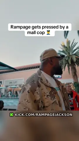 Rampage gets pressed by a mall cop #rampagejackson 