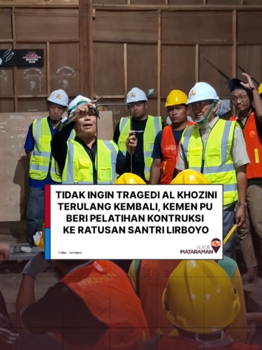 Ratusan santri Ponpes Lirboyo Kediri dilatih Kementerian PU teknik konstruksi! Mereka mendapatkan keterampilan baru untuk masa depan yang lebih cerah. Program ini jadi langkah konkret dalam meningkatkan keterampilan santri dan menjadi proyek percontohan nasional. Yuk, kita dukung!  #lirboyo #santrikreatif #kediri24jam #lirboyo 