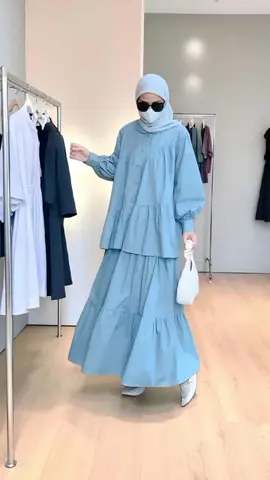 Catrine Setelan Katun Linen Wanita One Set Rok dan Atasan Blouse Hijab Style Polos Outfit Remaja #setwanita #style #fashion #oneset #setelanwanita 