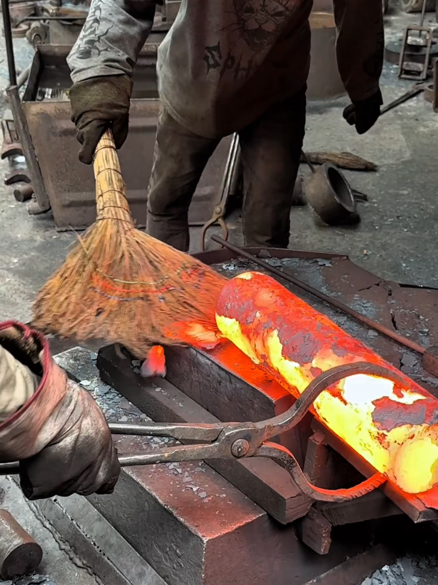 Inside the forging factory Red-Hot Forging Process – Bearing Factory Workflow Revealed  #blacksmith #forging #machine #ironman #process