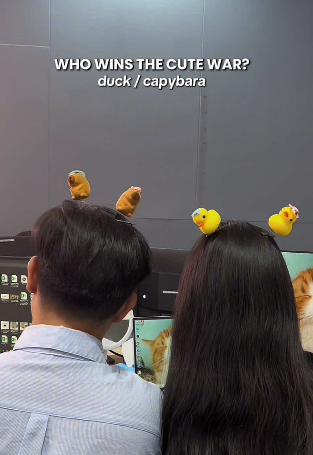 choose your fighter! Duck hair clip or Capybara hair clip!
