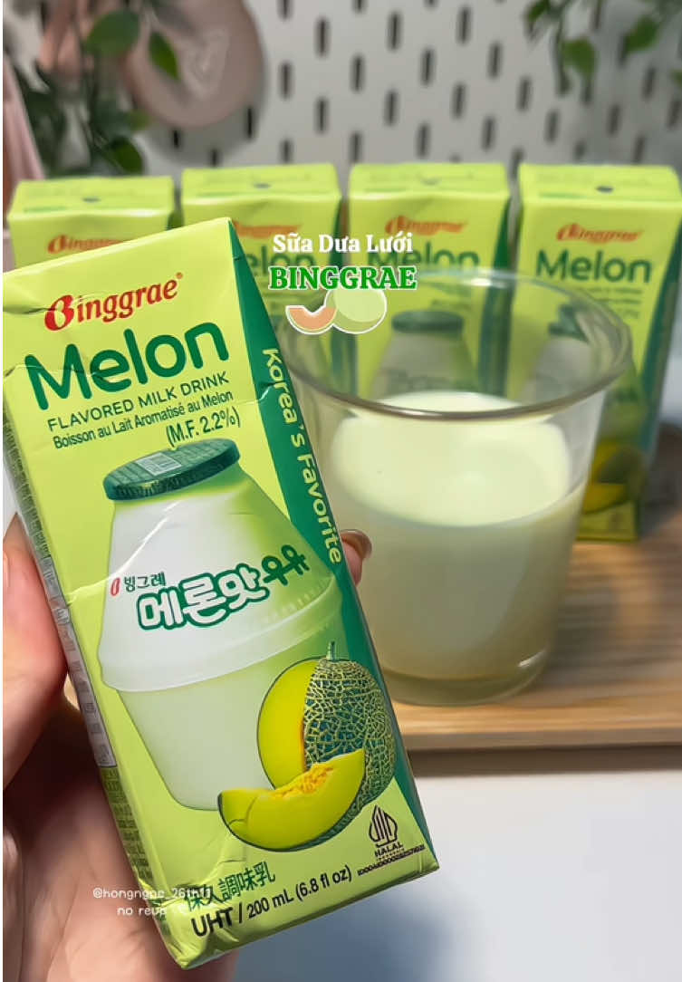 Sữa dưa lưới #suadualuoi #melon #binggrae #binggraemilk #suadualuoihanquoc 