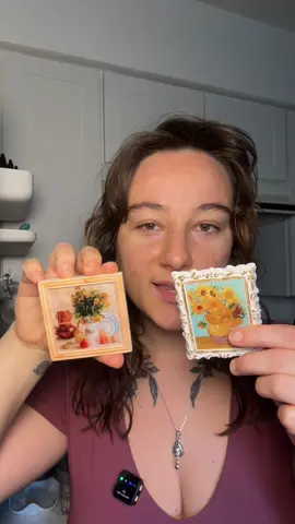 Fridge magnet paintings #fridgemagnets #magnets #paintings 