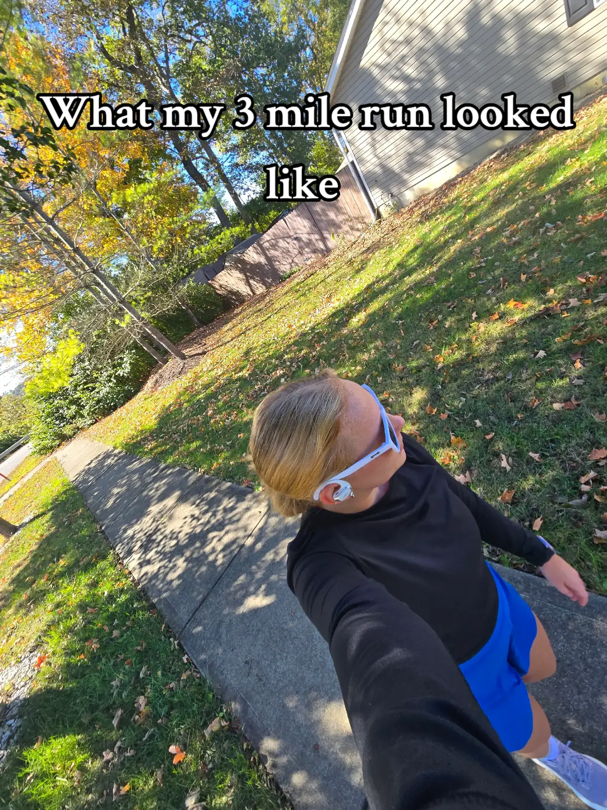 What my 3 mile run looked like today. Unintentionally did a speed run today #runtok #postmarathon #runner #strava #averagerunner @Strava  Outfit: @CRZ YOGA @Brooks Running @Shokz Sports @Fabletics @goodr @Garmin Connects 