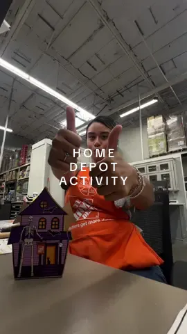 perfect for storing candy & giving spooky vibes to the kids 👻🦇🍬🎃 #homedepot #kidsactivities #build #workvlog #halloween 