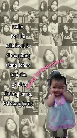 happy birthaday ya maiii semoga kamu jadi anak yg sholehah punter bisa banggain orang tua kamu kakak' kamu sama semoga kita cepet cepet ketemu yaa,,,, sekalilagi HAPPY BIRTHDAY ZAHRA HUMAIRA#happybirthday #mairaadikisaldanmasboy #magelang24jam #zahrahumaira #kehalangjarak @444.isalll @user6545175855802 @x.isal @firmanboy.1 