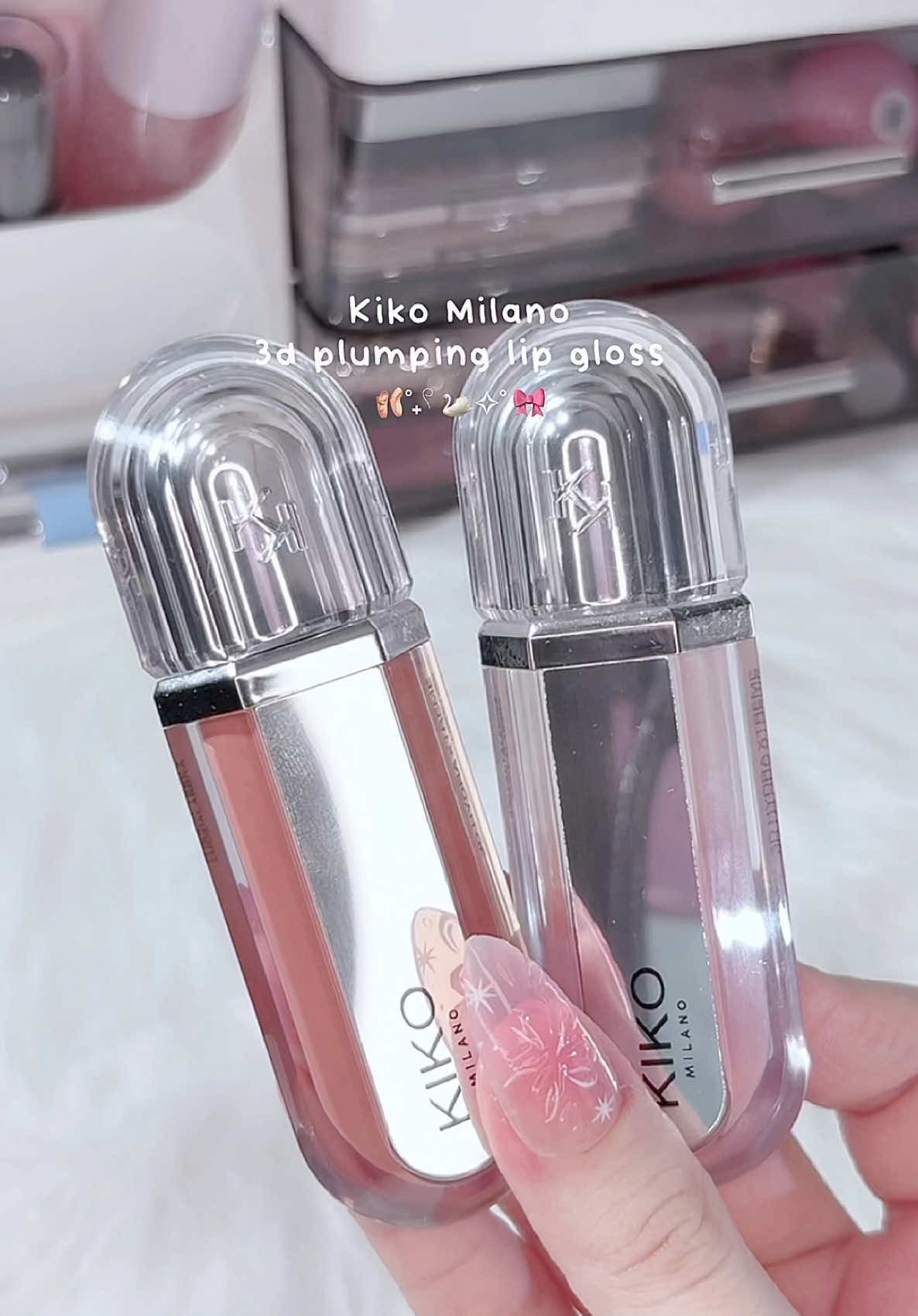 @KIKO Milano 3D plumping lip gloss duo ♡ #kikomilano #lipgloss #lipplumper  #makeup #fyp  