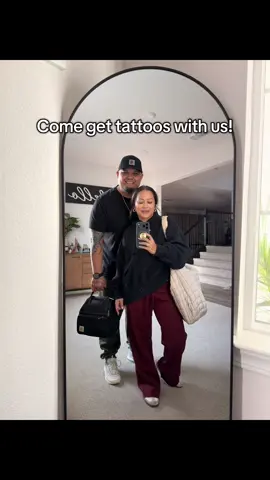 Come with us to get tattoos! #theinkhousetattoo #tattoo #husbandandwife 