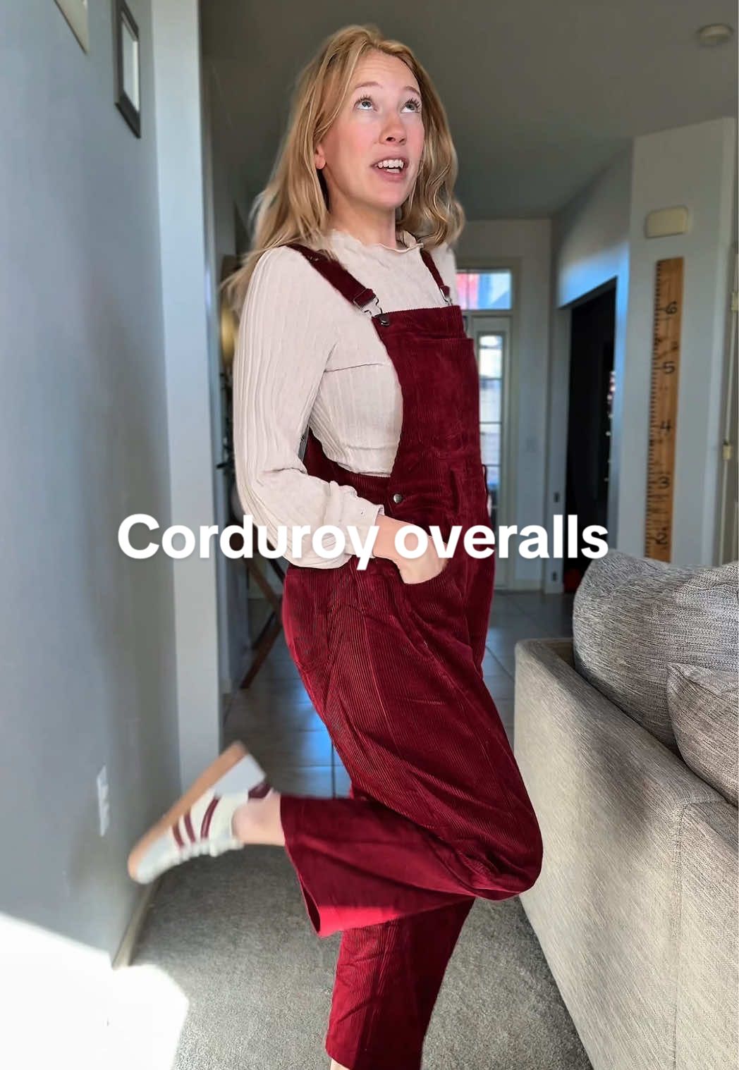 Cool mom style just got cooler for the holiday season because these corduroy overalls are just chefs kiss!  I mean tell me you’re a millennial mom without telling me!! ##moms##overalls##style##momfashion##tiktokshopblackfriday 