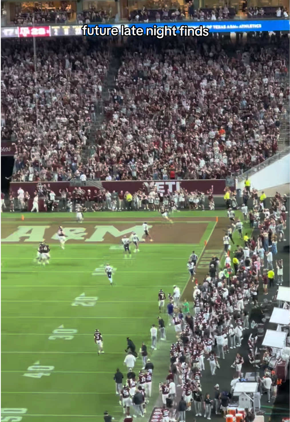 Mario Craver’s first TD ever as an Aggie #aggies #football #fyp #mario 