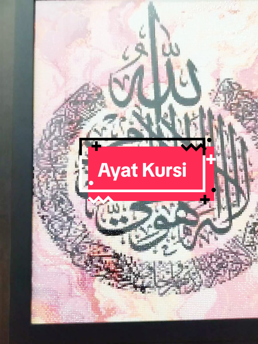 SubhanAllah... Alhamdulillah....cantiknya lahai...Kaligrafi ni buat guna manik² diamond yg premium ye..tahan lama..Bila dah masukkn dlm frame ni,nmpk sgt² mahal dan eksklusif sgt²...kredit buat @_adinda_princess utk design yg sgt² cntik ni... #diamondpainting  #princesscollectionart  *Velvet Canvas *Saiz 40x50 *Full Raisin & AB @MRS RINGGIT  @cnlyshop752  @lydia_ayenn  @fatihah.ezanee  @yanaeliyana12  @by_bondatini 