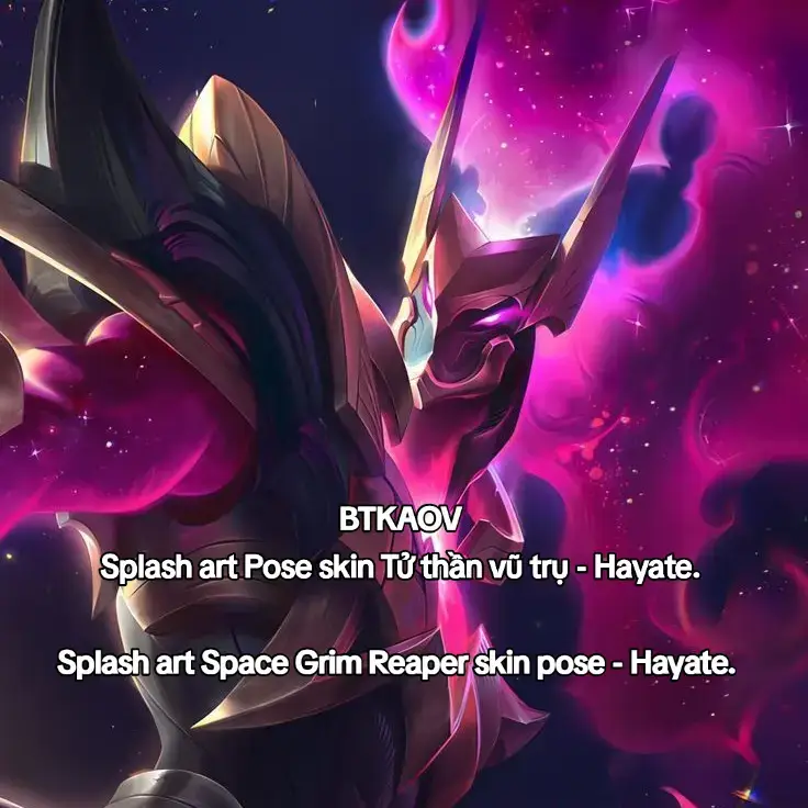 Phần 102 | Splash art Pose skin Tử thần vũ trụ - Hayate Đây là các bản phác thảo pose (Splash Art Concept) dùng để chọn tư thế, bố cục và cảm xúc trước khi làm Splash Art chính thức.#arenaofvalor #lienquanmobile #aov #rov #fyp 