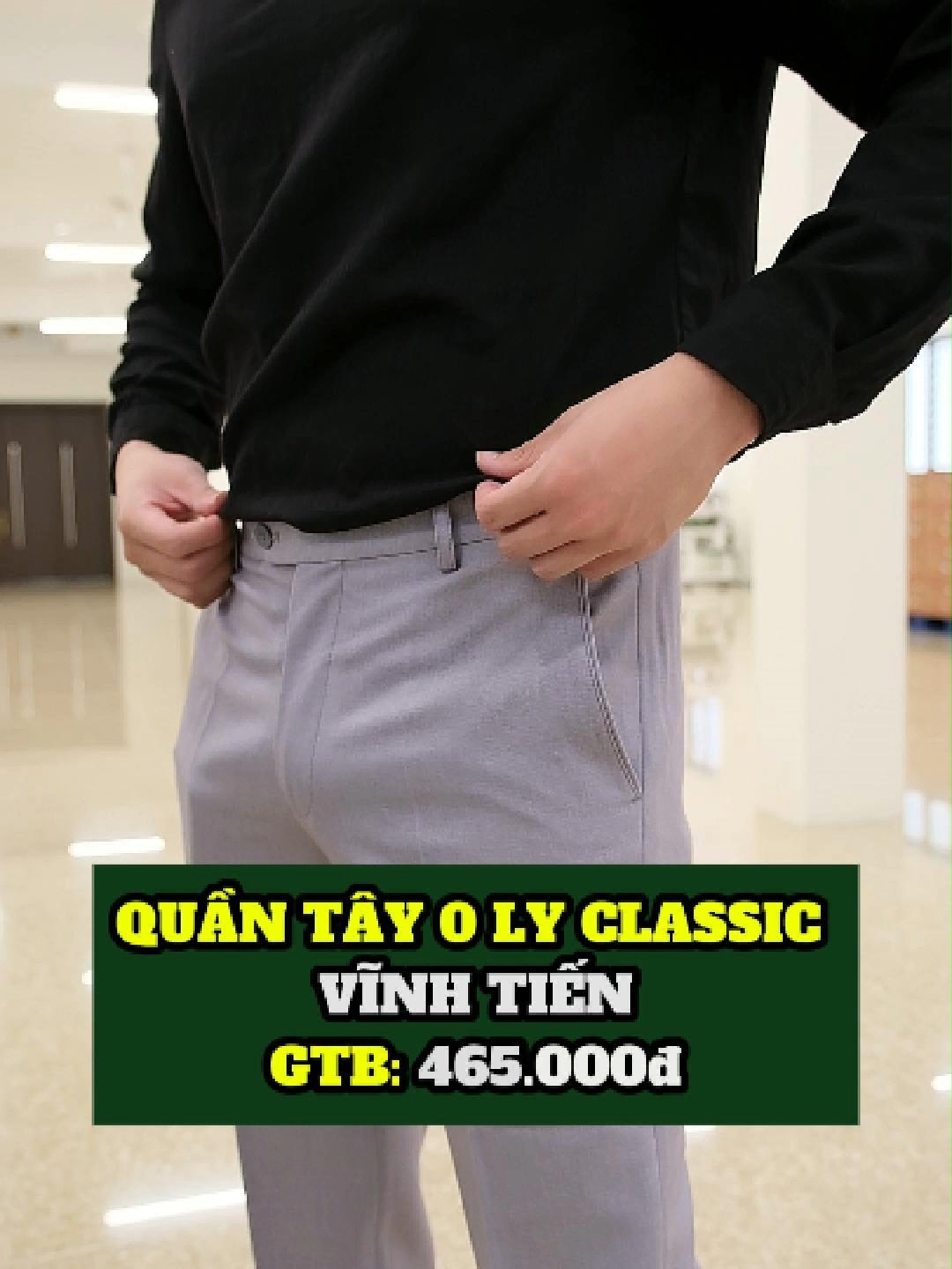 Quần tây không ly Classic Vĩnh Tiến – gọn dáng, mát, chuẩn phong thái quý ông 📷Form đứng, vải mềm, co giãn nhẹ – mặc cả ngày vẫn thoải mái 📷Từng đường may tỉ mỉ, chi tiết tinh tế – nhìn phát biết hàng xịn 📷Đơn giản, lịch lãm, phối gì cũng sang 📷Tin tôi đi, mặc thử là mê liền 📷 #xuhuongtiktok #xuhuong #hottrend #quantaynam #muadongmacgi